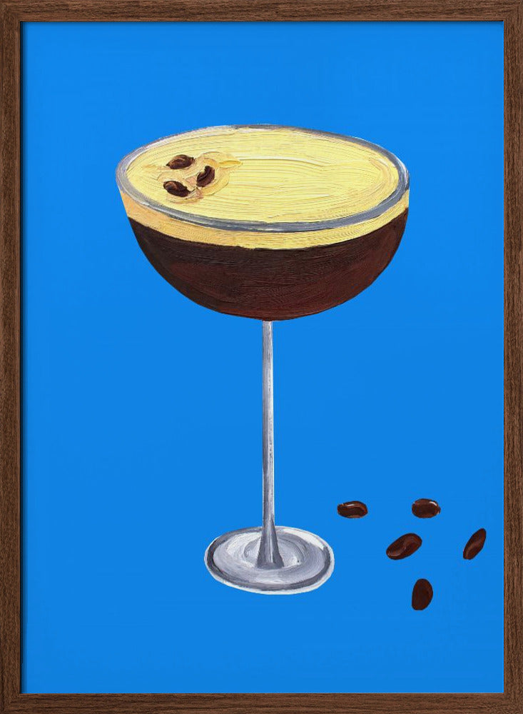 Espresso Martini Blue Poster