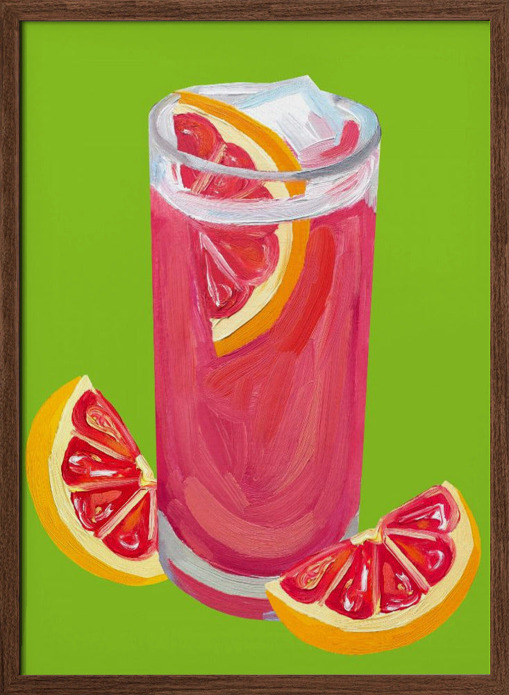 Grapefruit Paloma Pistachio Poster