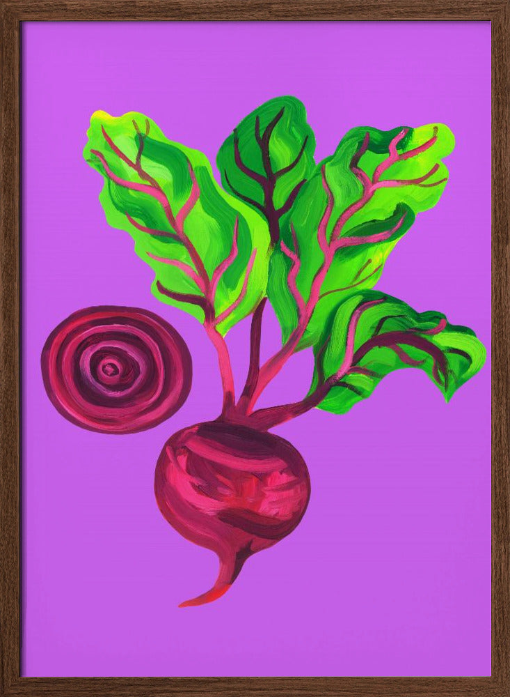 Beetroot Swirl Purple Poster