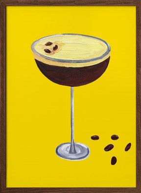 Espresso Martini Buttercup Yellow Poster