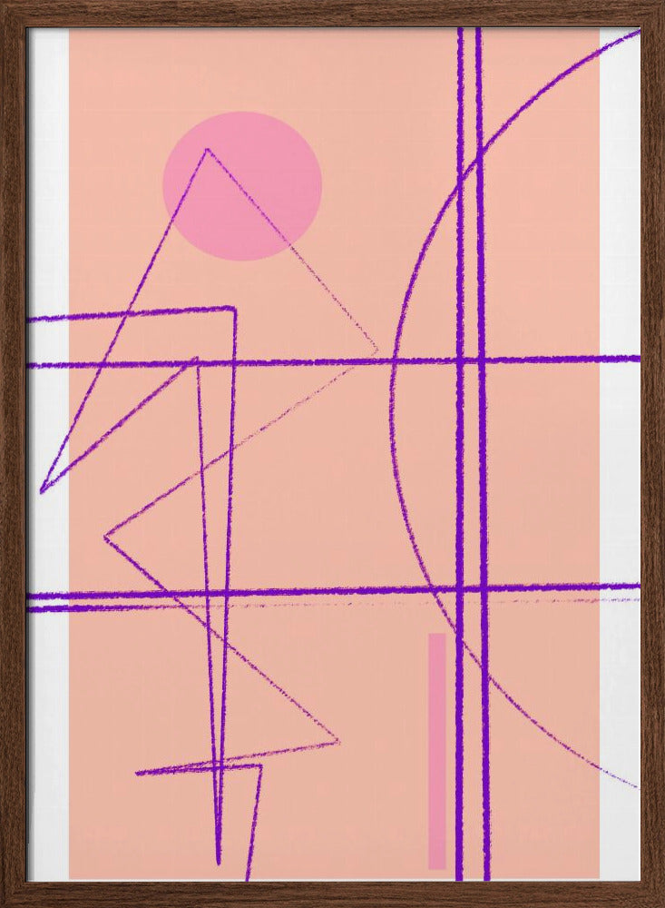 Angular Lines No 14 Poster