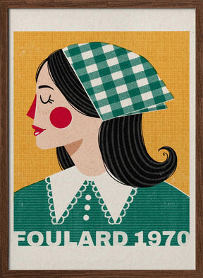 Foulard French Fashion Portrait Poster