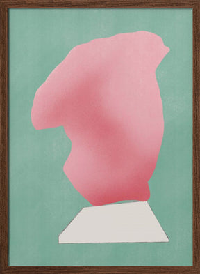 Stone Sculpture In Pink Poster