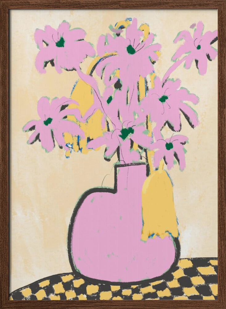 Pink Vase Poster