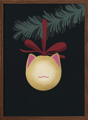 Meowrry bauble (black gold) Poster