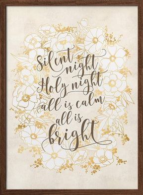 Silent night - vintage vanilla Poster