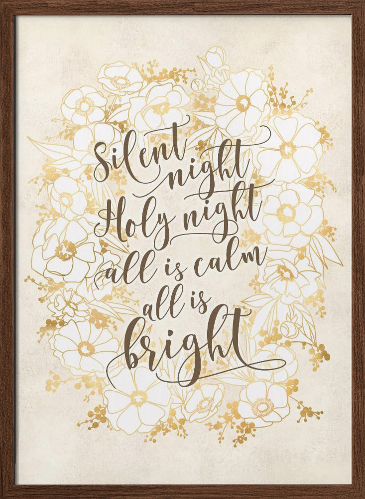 Silent night - vintage vanilla Poster