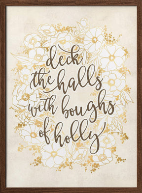 Deck the halls - vintage vanilla Poster