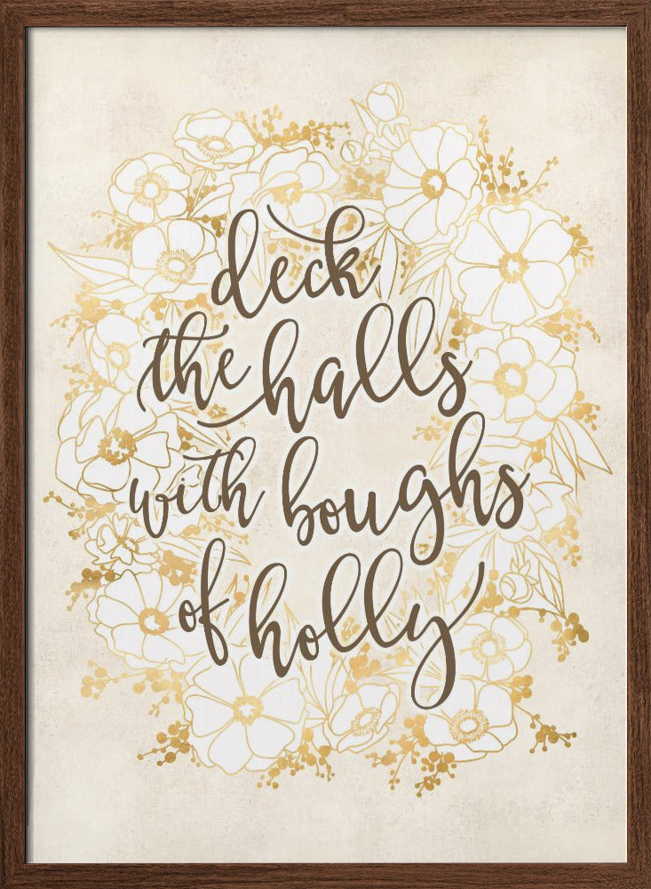 Deck the halls - vintage vanilla Poster