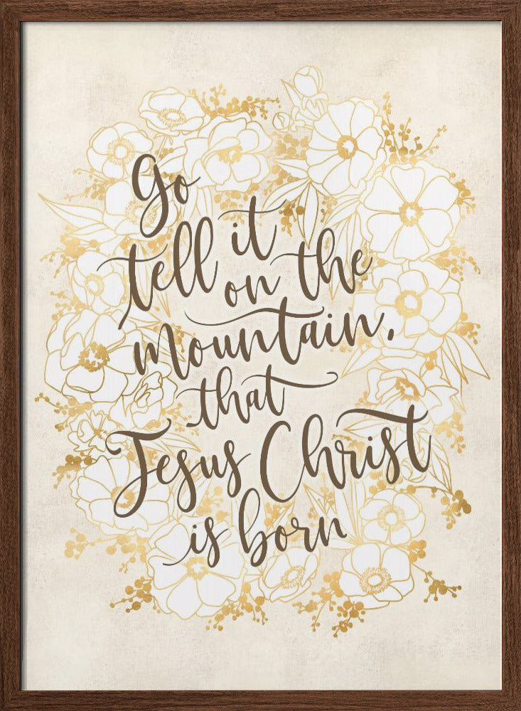 Go tell it on the mountain - vintage vanilla Poster