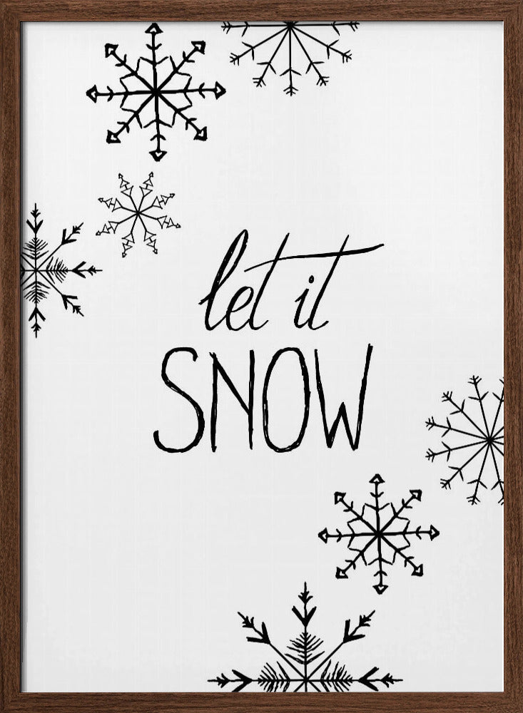 Inky let it snow Poster