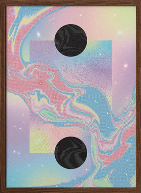 Black Hole Pastel Cosmos Poster