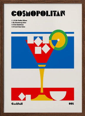 Cosmopolitan Bauhaus Cocktail Poster