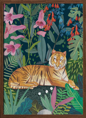 Tiger in the jungle Poster