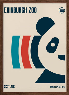 Edinburgh Zoo Travel Poster Poster