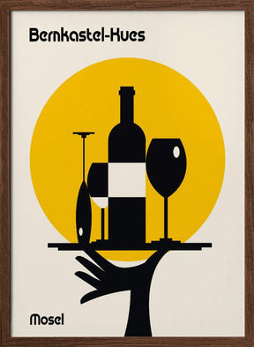 Mosel Wine Minimalist Print Poster