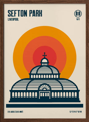 Sefton Park Palm House Travel Print Poster