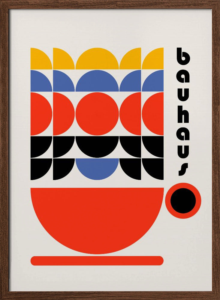 Bauhaus Coffee 70s Decor Poster