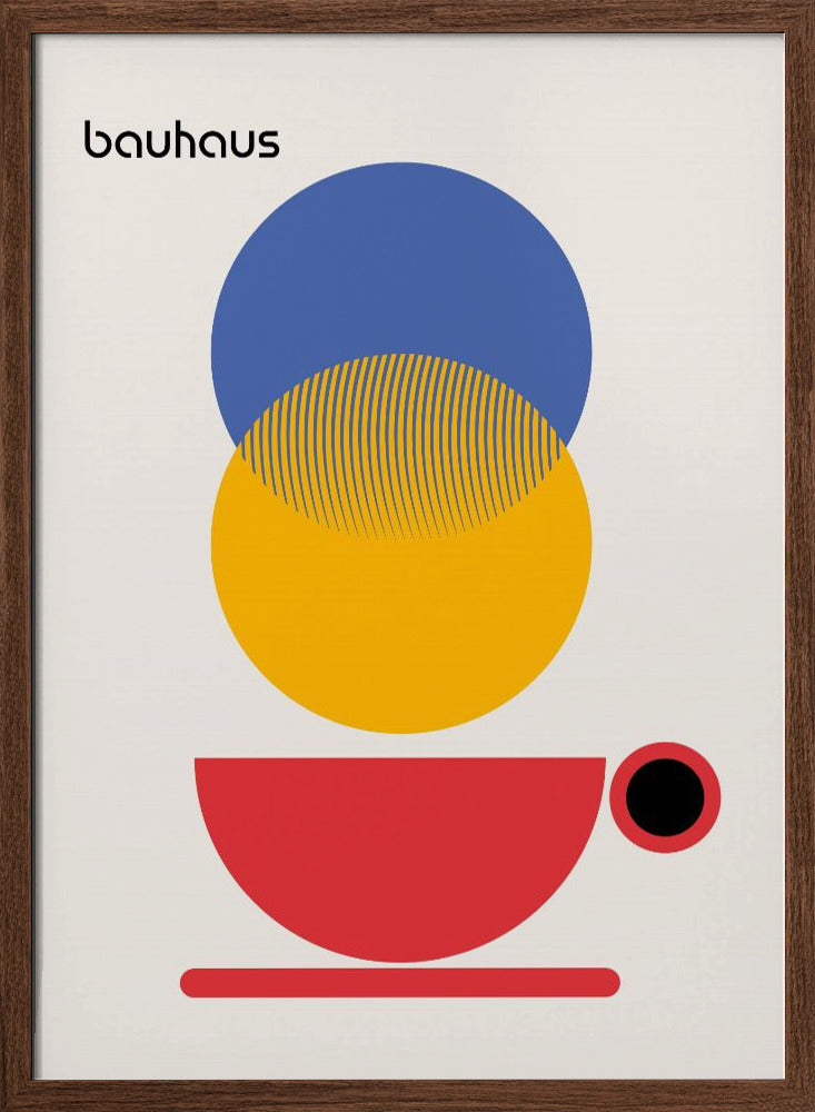 Bauhaus Coffee Abstract Poster