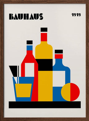 Bauhaus Wine Print Poster