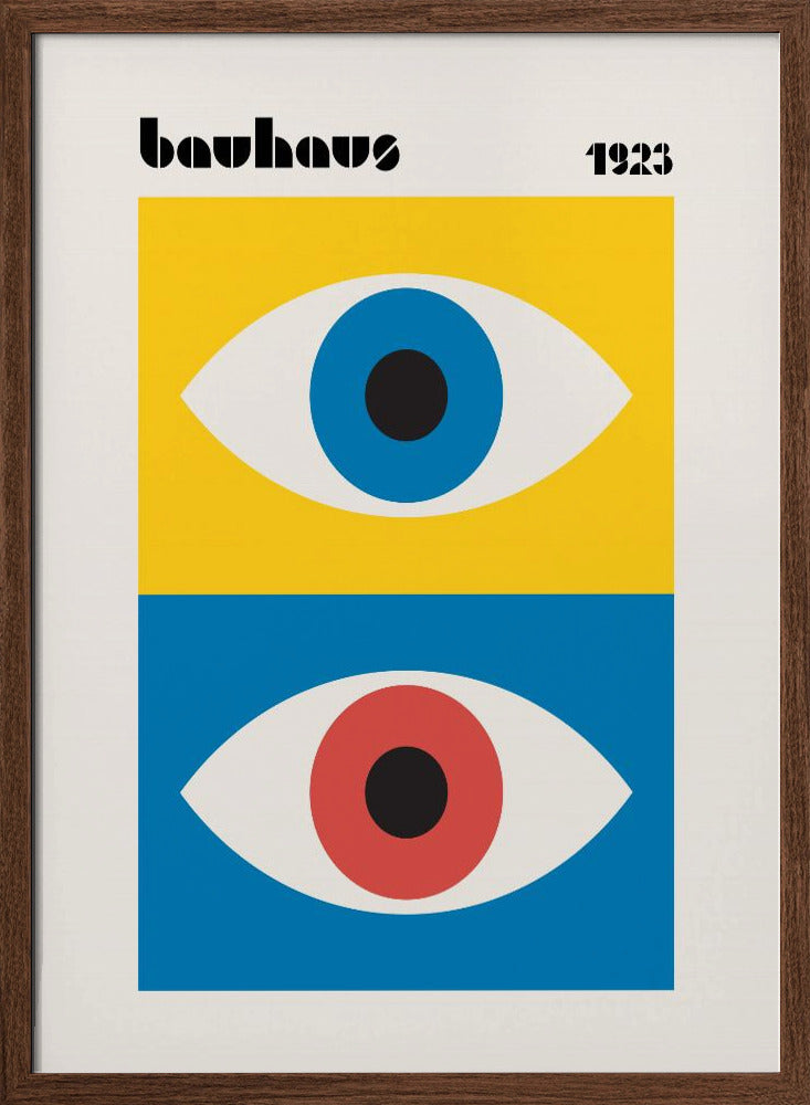 Bauhaus Eyes Abstract Poster