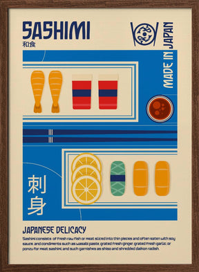 Sashimi Japanese Food Print Poster