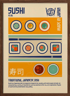 Sushi Japanese Food Print Poster