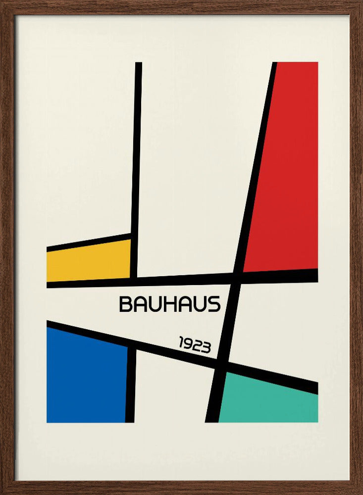 Bauhaus Geometric Design Retro Poster