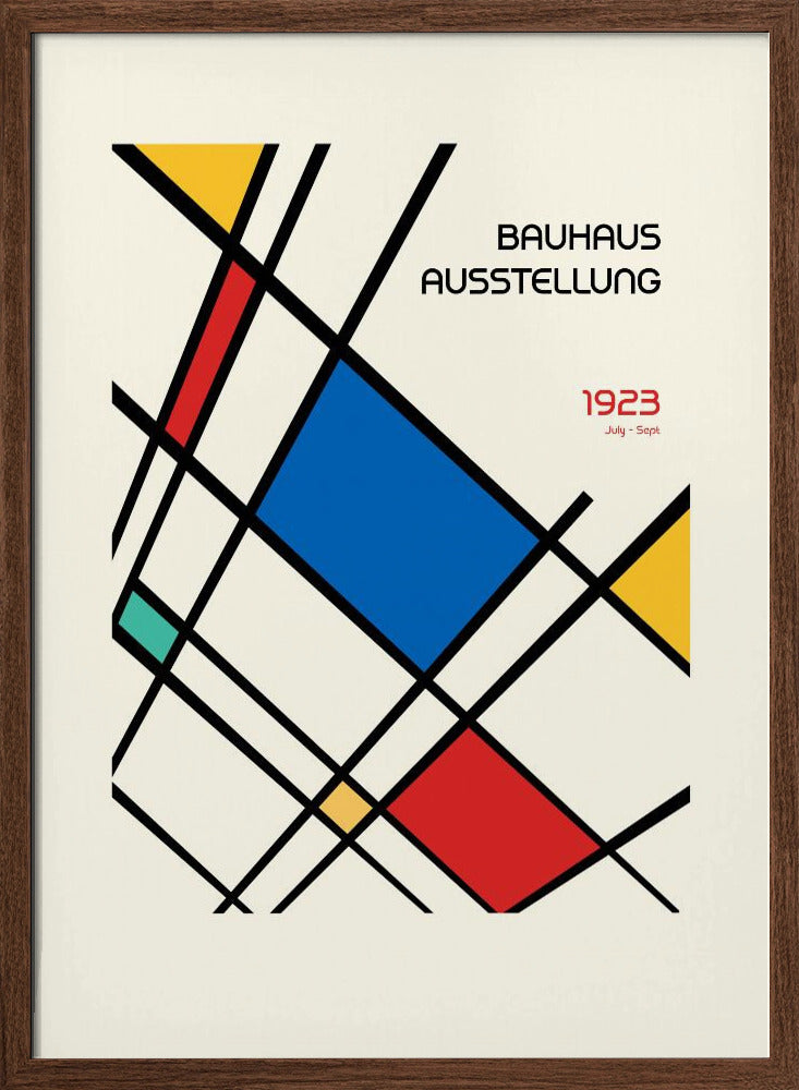 Bauhaus Geometric Design Retro Poster