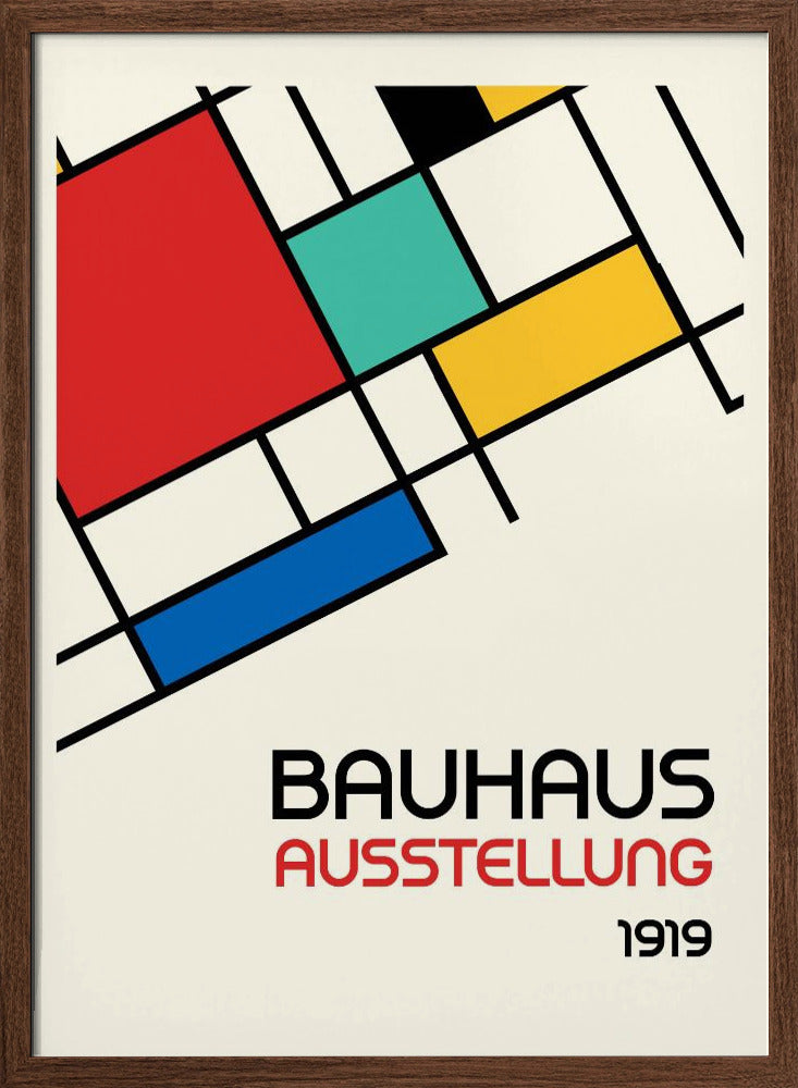 Bauhaus Geometric Design Retro Poster