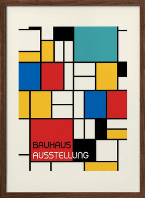 Bauhaus Geometric Design Retro Poster