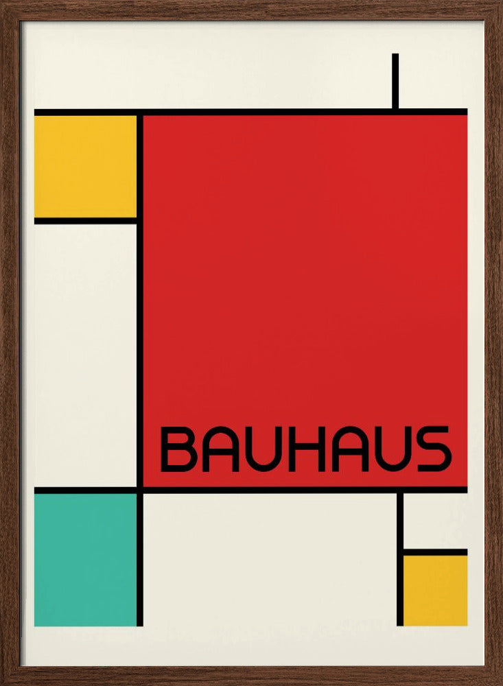 Bauhaus Geometric Design Retro Poster