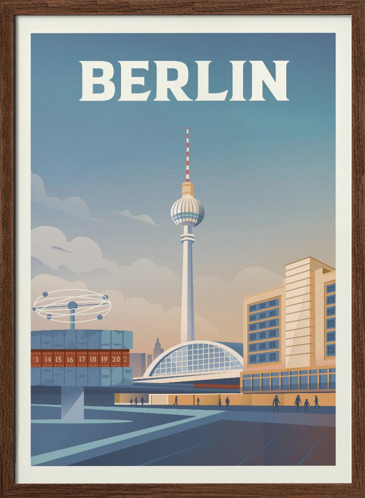 Berlin Cityscape Travel Print Poster