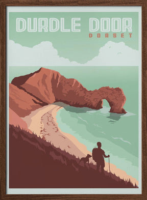 Durdle Door Dorset Travel Print Poster