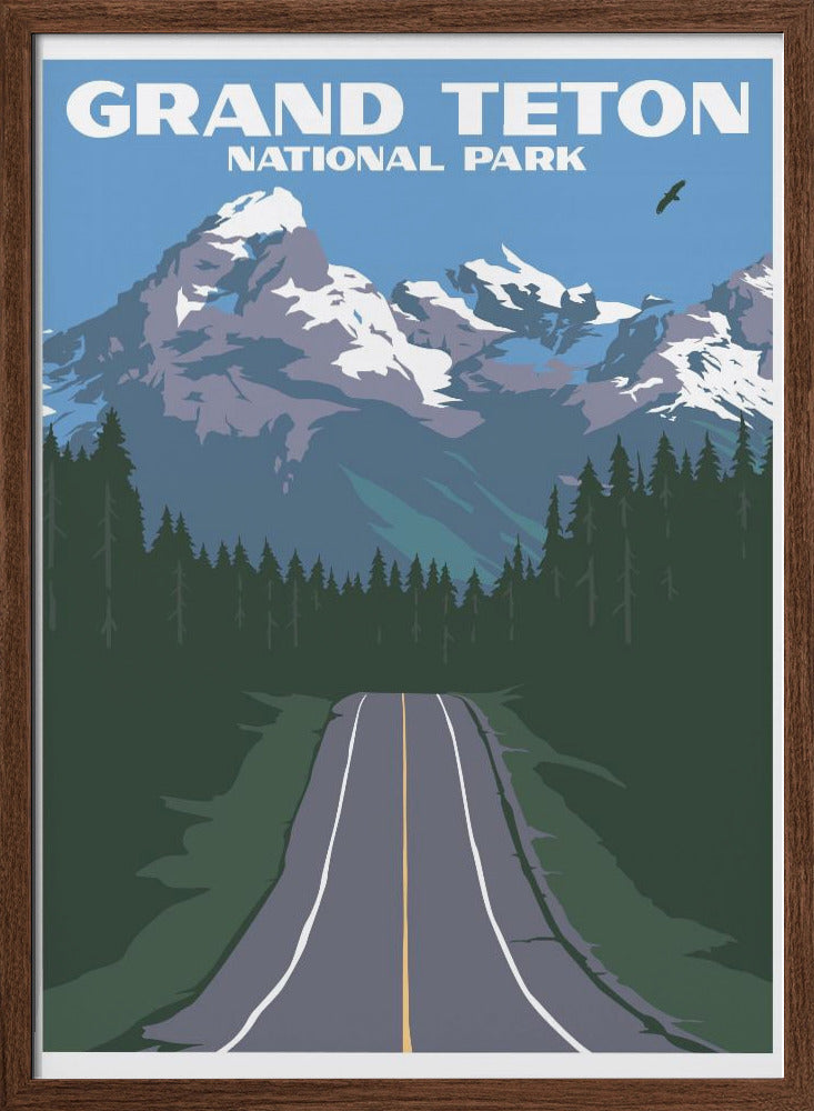 Grand Teton National Park Travel Print Poster