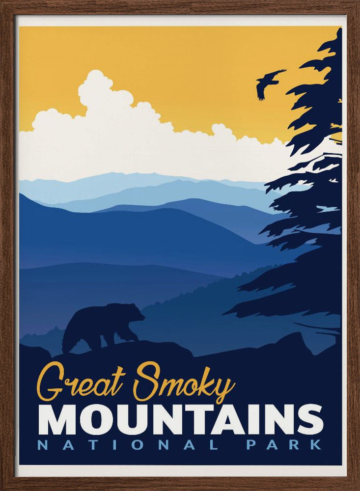 Great Smoky National Park Travel Print Poster