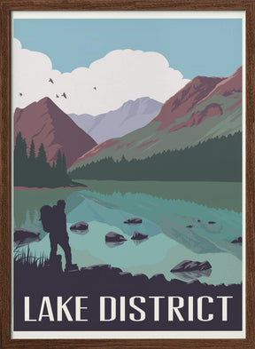 Lake District Travel Print Poster