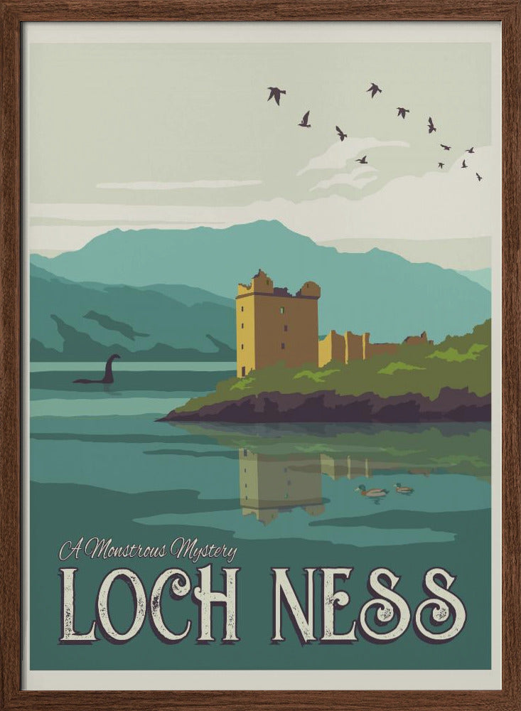 Loch Ness Travel Print Poster