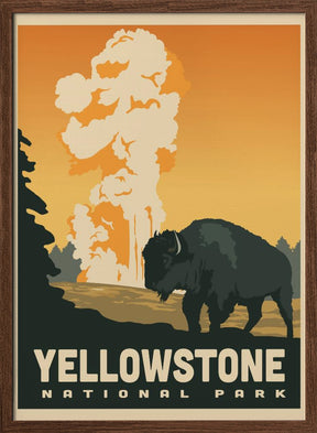 Yellowstone National Park Travel Print Poster