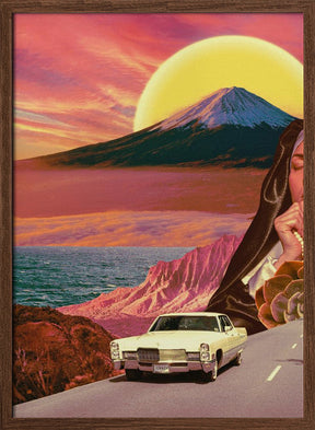 Retro Landscape Collage Poster