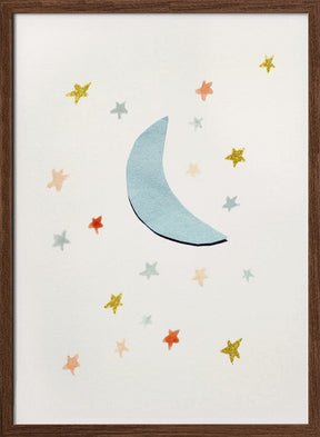 Moon & Stars Poster