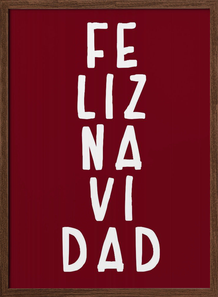 Simple feliz Navidad Poster