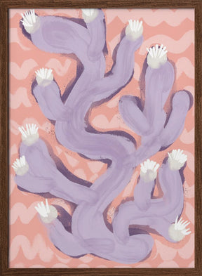 Purple Coral Poster