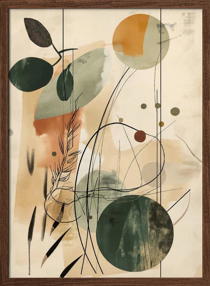 Abstract Beige No 2 Poster