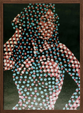 Woman in dots Poster