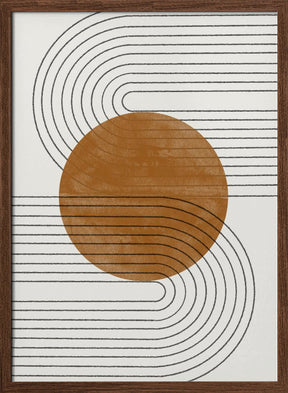 Beige and Brown Balance No.3 Poster