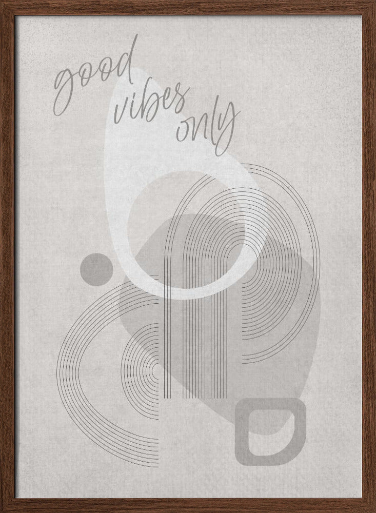 Mid-Century Modern - Good vibes only Poster