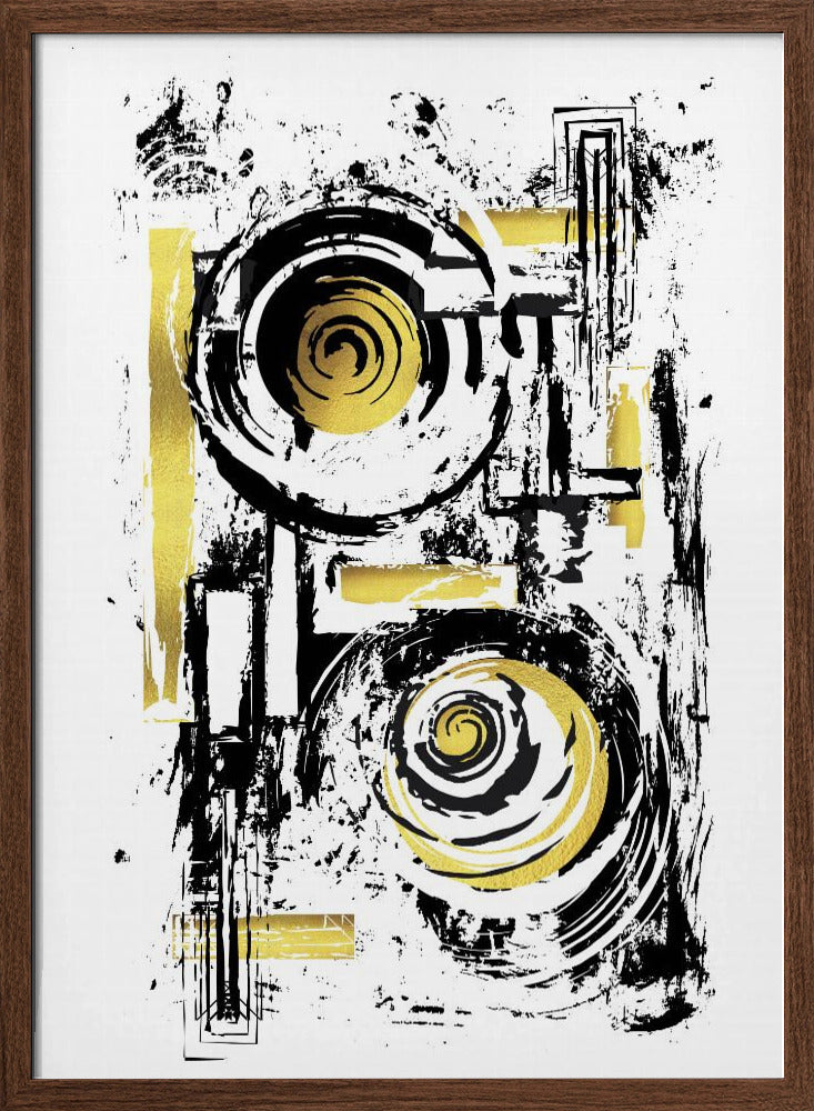 ABSTRACT ART Hard Working Poster