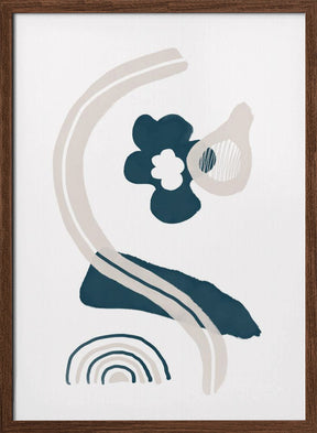 Abstract inky shapes no. 8 - Spring Awakening Poster