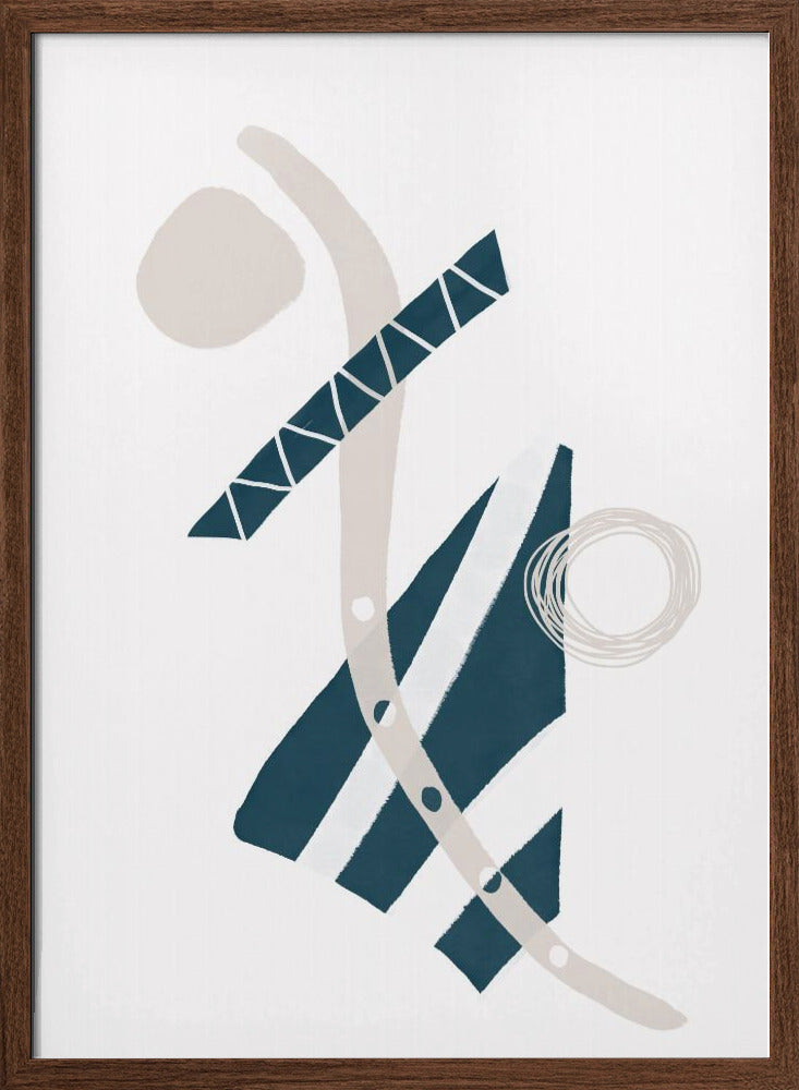 Abstract inky shapes no. 7 - Fun Poster